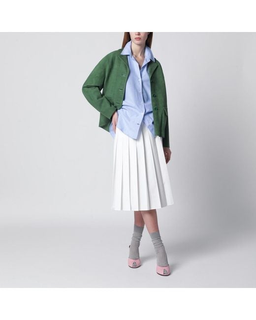 Salvatore Santoro Green Suede Jacket