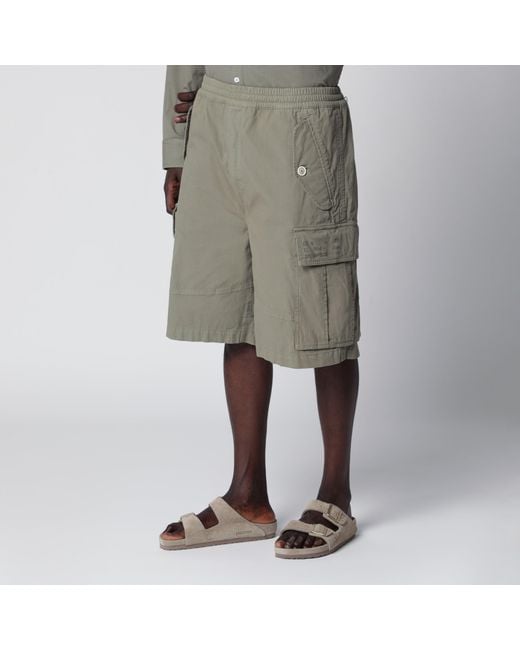 DSquared² Natural D2 Cargo Ripstop Cotton Cargo Shorts for men