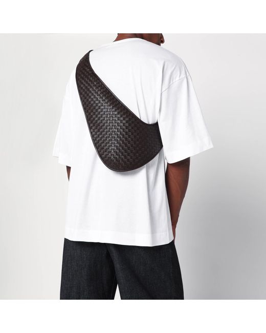 Bottega Veneta Black Sling Veneto Bag Fondant for men