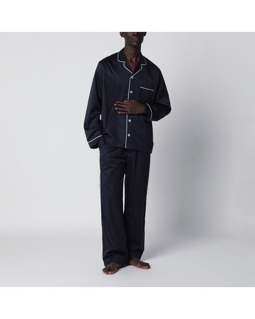 Tekla Blue Pajama Trousers for men
