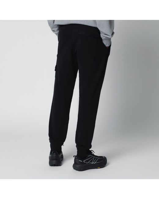 Stone Island Black Cotton Jogging Trousers for men