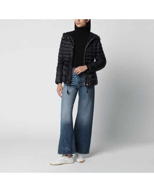 Moncler Black Down Jacket Raies