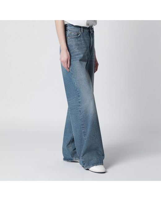 Golden Goose Deluxe Brand Blue Washed Wide-Leg Jeans