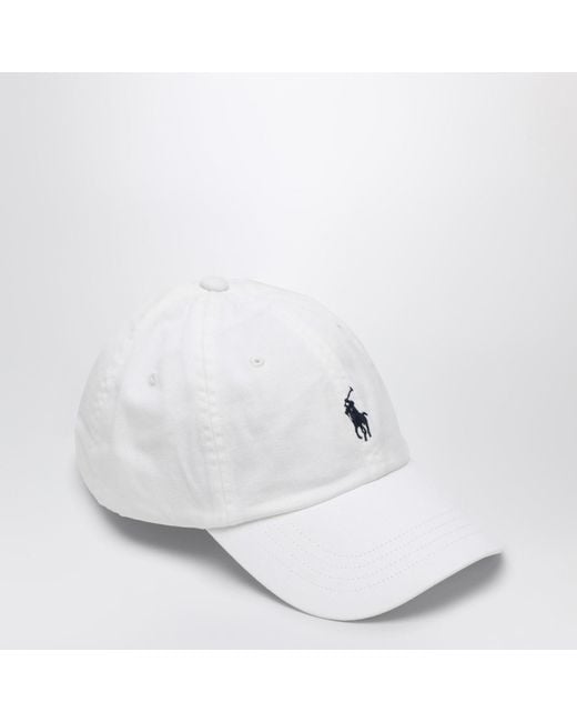 Polo Ralph Lauren White Baseball Cap With Logo for men