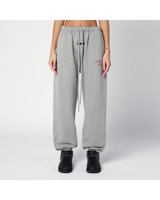 Fear Of God Gray Grey jogging Trousers With Logo