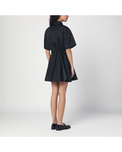 Prada Black Mini Chemisier Dress