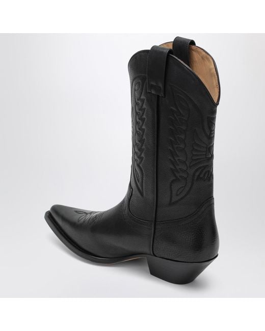 MM6 by Maison Martin Margiela Black Florence Cowboy Boots for men