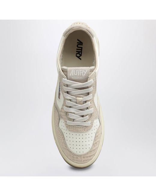 Autry White Medalist Low Sneakers