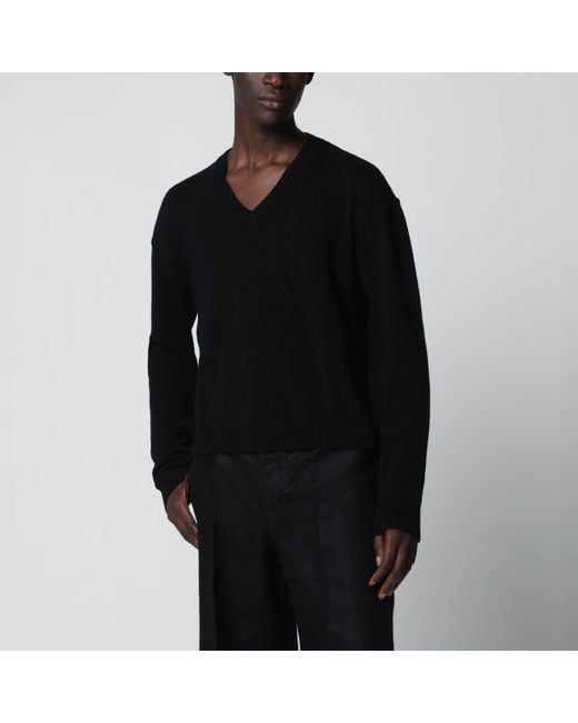 Rick Owens Black Wool And Cashmere Sweater for men