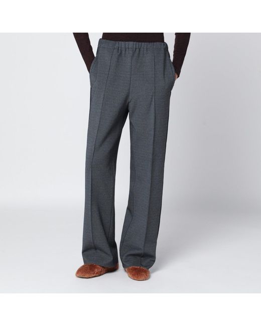 Miu Miu Gray Anthracite Knitted Trousers