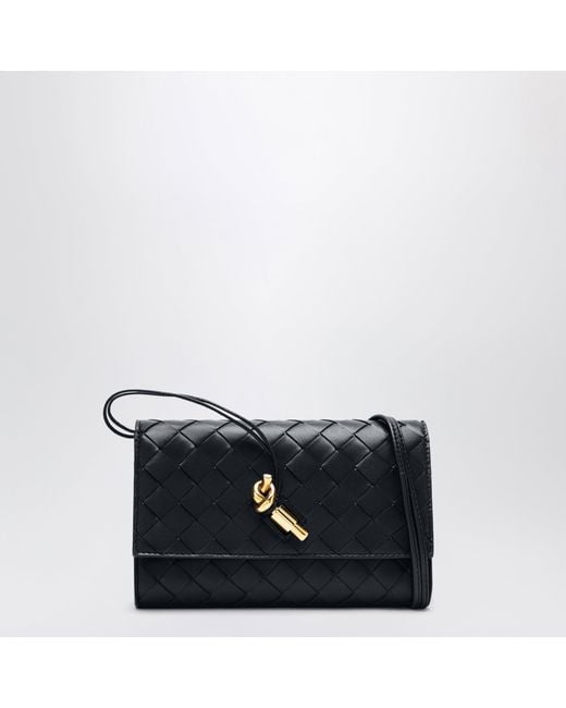 Bottega Veneta Black Andiamo Pouch