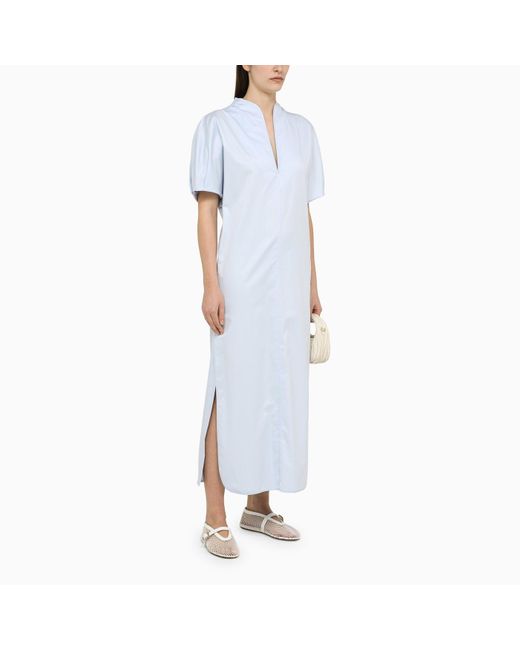 Margaux Lonnberg Blue Light Cotton Long Vic Dress