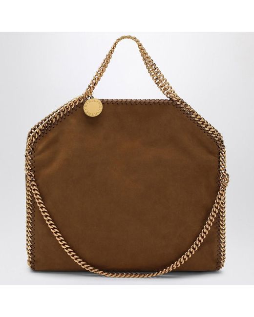 Borsa falabella fold over color brandy di Stella McCartney in Brown