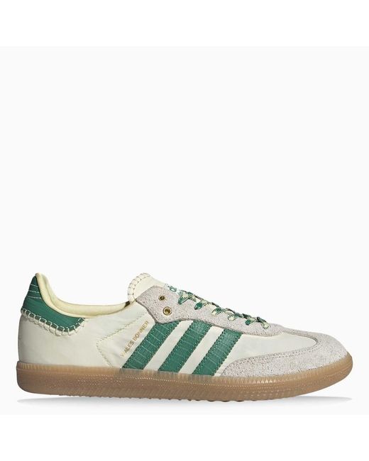adidas Originals Synthetic Wales Bonner Samba Shoes Cream/green in White for Men | Lyst UK