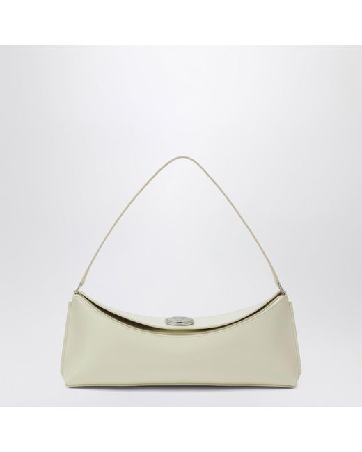 Jacquemus White Light Oval Pouch