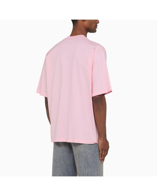 Marni Pink T-shirt With Logo Bouquet for men