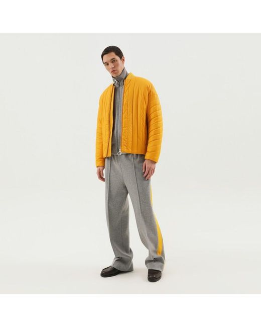 1989 STUDIO Orange Quilted Down Jacket for men