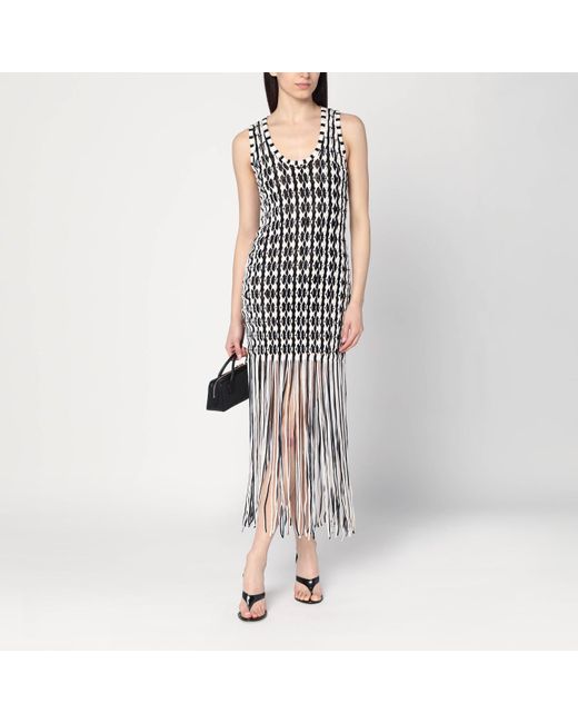 Jonathan Simkhai Sonia Knitted Dress With Fringes | Lyst