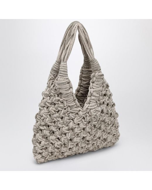 HIBOURAMA Gray Vannifique Crystal Bag