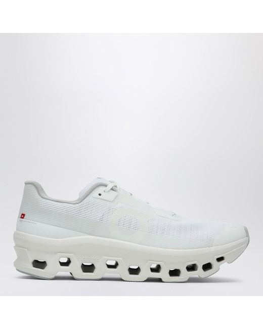 On Shoes White Cloudmster Low-Top Sneaker for men
