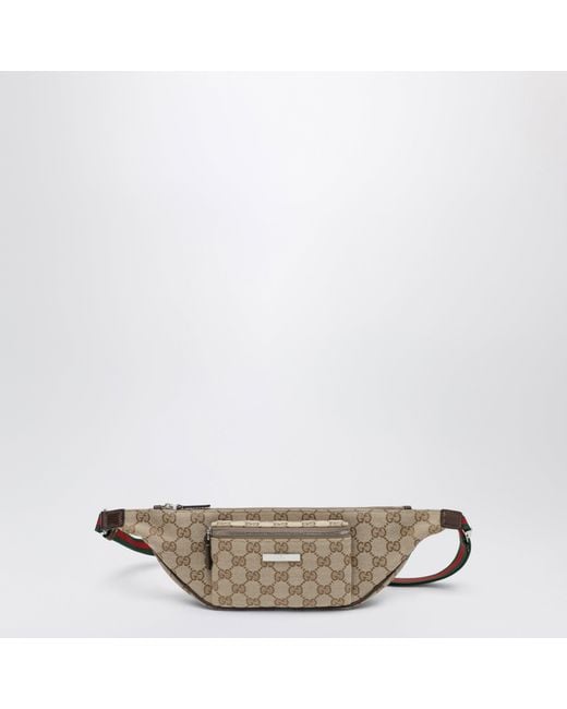 Marsupio Flatpack Piccolo Marrone di Gucci in Natural da Uomo