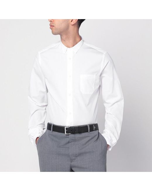 Prada White Cotton Shirt for men