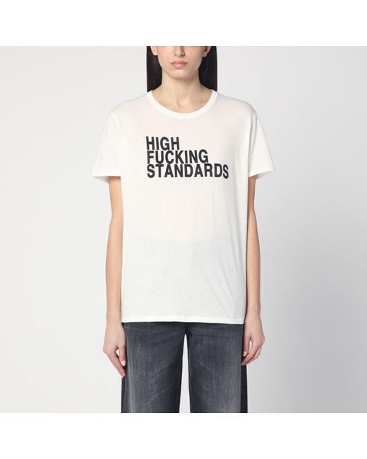 R13 White Ecru T-Shirt