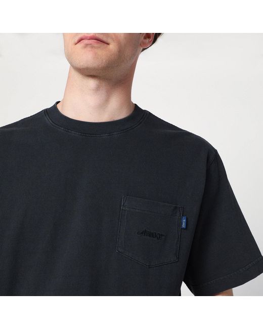 AWAKE NY Black Cotton T Shirt for men