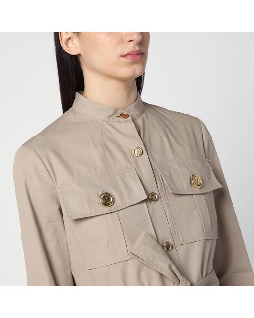 Robe Safari Taupe En Popeline Givenchy en coloris Natural