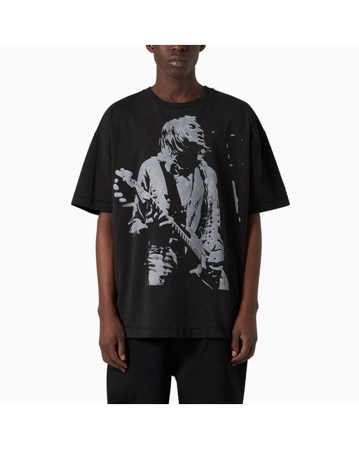 1989 STUDIO Black Kurt Cotton T-shirt for men