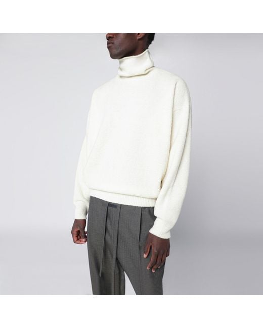 Fear Of God White Turtleneck Sweater for men