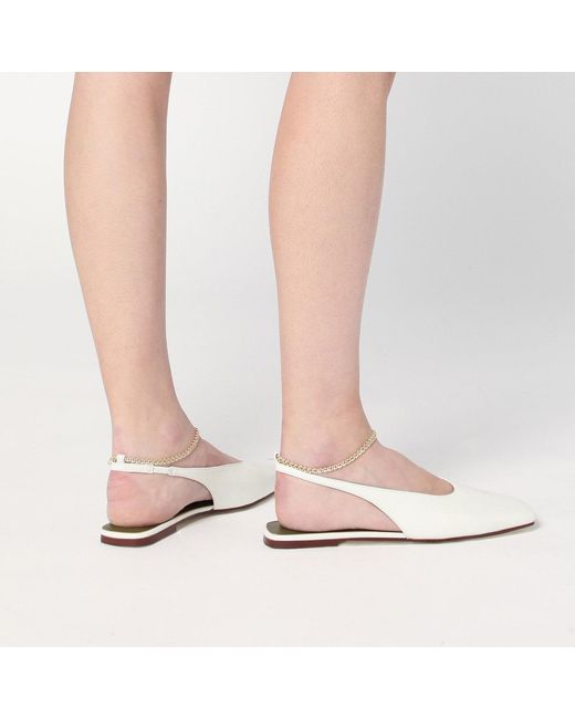 MARIA LUCA White Ivory Augusta Slingback