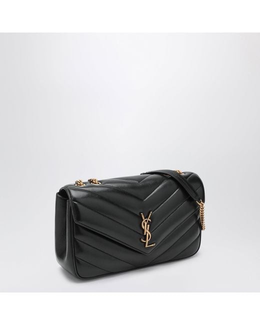 Saint Laurent Black Medium Leather Loulou Bag