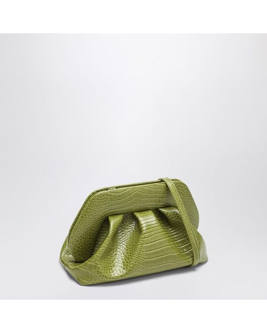 Clutch Tia Couleur Kiwi Effet Coco THEMOIRÈ en coloris Green