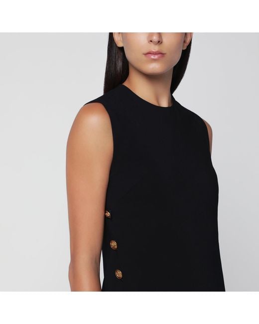 Versace Black Sleeveless Mini Dress