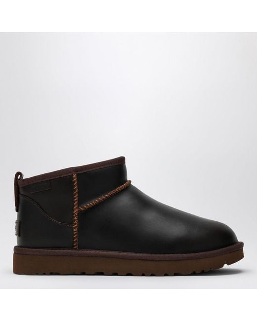 Ugg Black Classic Ultra Mini Ironwood Boot
