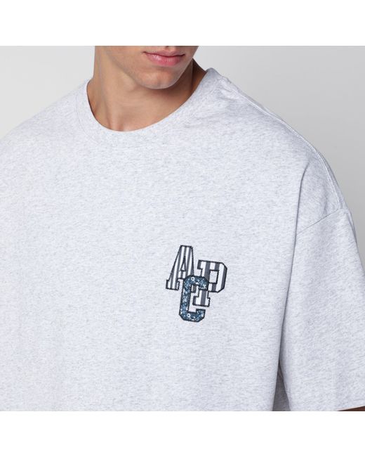 A.P.C. White Bruno Chiné Cotton T-Shirt for men