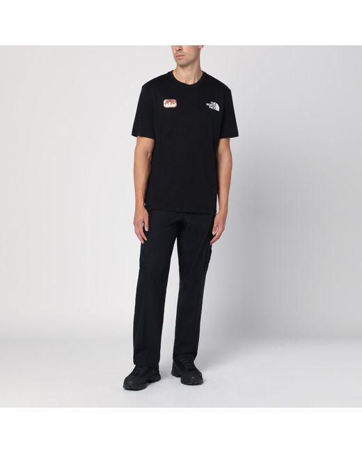 The North Face Black Cotton T-Shirt for men