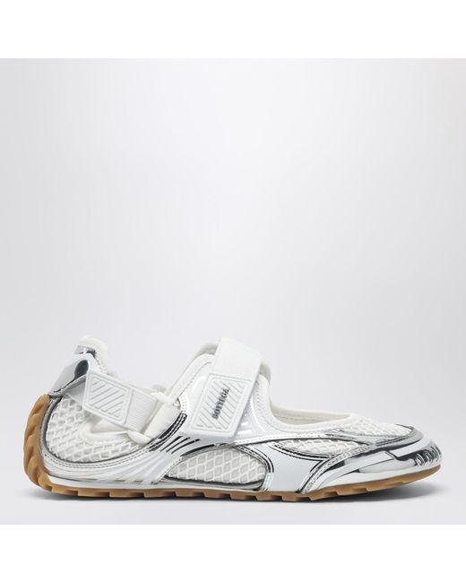 Bottega Veneta White Mary-Jane Orbit Flash Sneaker