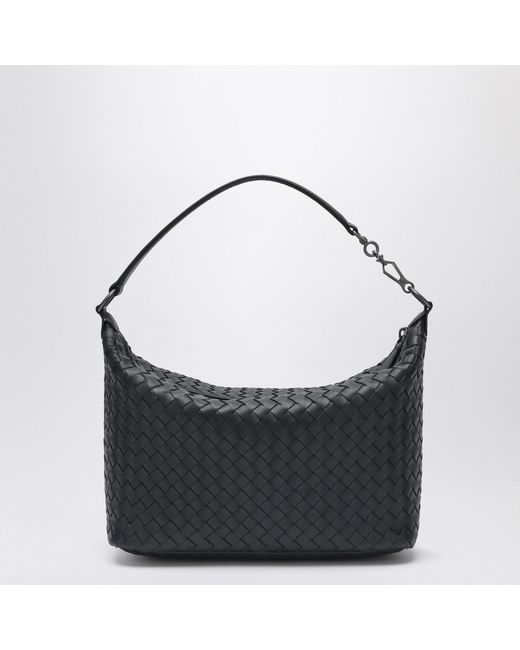 Bottega Veneta Black Intrecciato Leather Bag