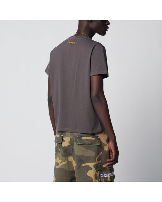 DAGGER Black Faded Distressed Osculum Infame T-Shirt for men
