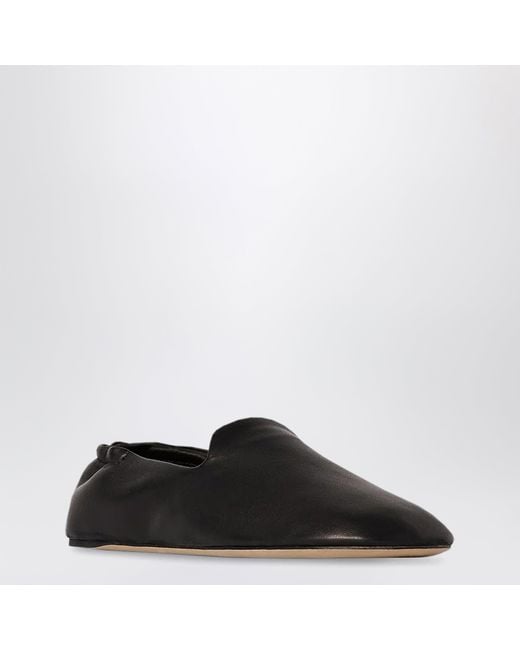 The Row Black Casa Slipper