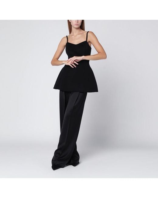 Top bustier in lana di Rohe in Black