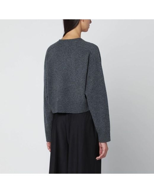 Loulou de Saison Gray Anthrazitgrauer Kaschmirpullover