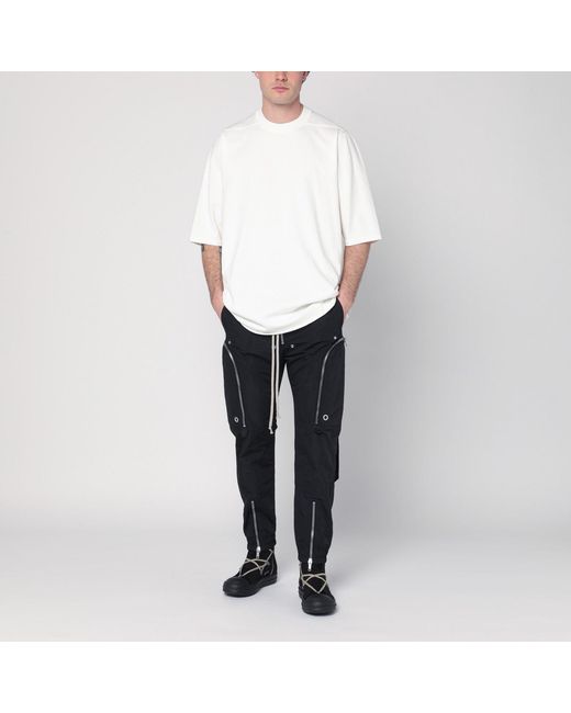 Rick Owens White Oversized T-Shirt for men