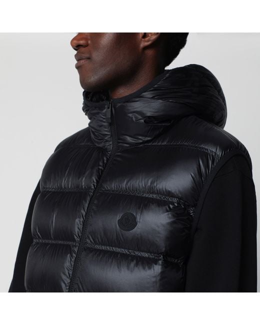 Moncler Black Nylon-Padded Panestrel Waistcoat for men