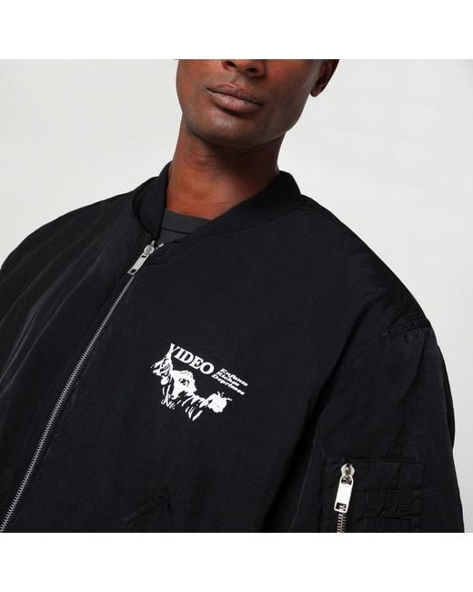 Enfants Riches Deprimes Black Enfants Video Bomber Jacket With Zip for men