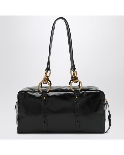Bauletto dangle medium in pelle di Prada in Black