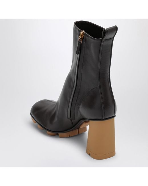 Bottega Veneta Black Shore Dark Leather Boot