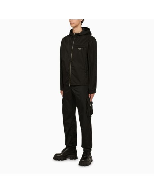 Prada Black Re-nylon Field Jacket for men
